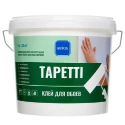 Готовый клей для всех видов обоев и обоев под окраску на основе (ПВА) KIITOS TAPETTI, 5кг