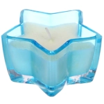 Свеча в стакане «Звездная ночь» 10,5*5,5 см, Голубой