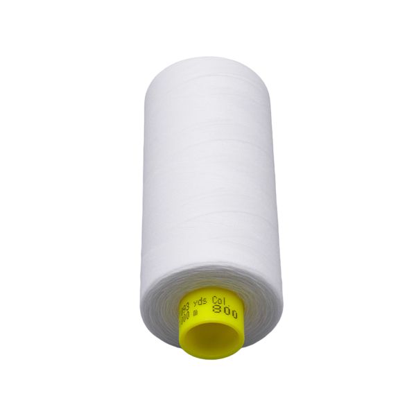 Нитка Gutermann Mara 150 (1000 метров), 1 кат., особо тонкая | _800 белый (Arta 001)