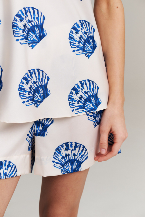 Пижамные шорты из шелка