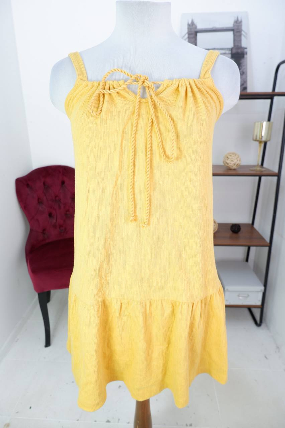 Сарафан сочного цвета, визуально 46 размер