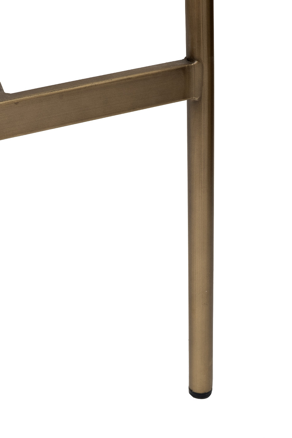 Стул высокий барный 101x45см Garda Decor белая рогожка/бронза