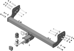 Фаркоп Motodor для KGM Torres 2023- (оцинк. Шар) арт.92804-E