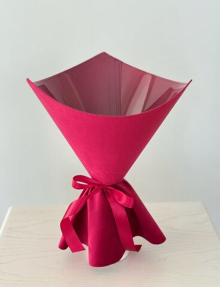 Платье Бархат (треугольник). Цвет: Малиновый