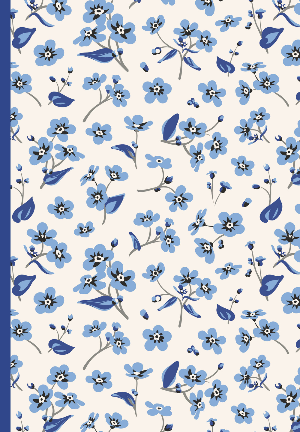 Сад забытых мыслей. Цветочный орнамент. Ежедневник недатированный (А5, 72 л.)