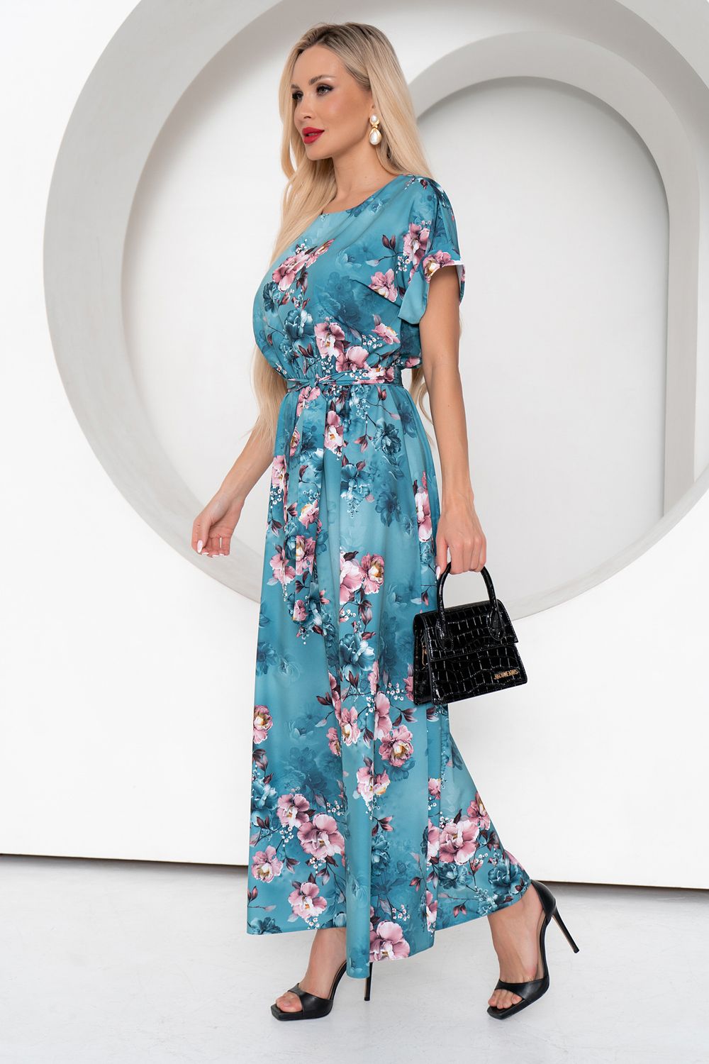 Платье Эрика (морская волна) Р11-1163/2 Nikol (Акция)