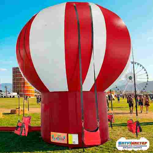 Качель батут «Воздушный цирк», 5,3×5,3×6,5 м