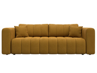 Диван прямой Лига-062 НПБ ВЕЛЮР BRUT 10 желтый