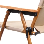 Кресло складное 2-местное с подлокотниками до 160 кг, 113*46*75 см, цвет: бежевый, каркас алюминий, ТуристМастер