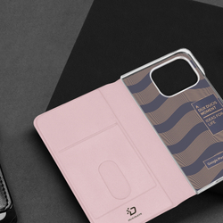 Чехол розового цвета с премиальной искусственной кожи от Dux Ducis для Google Pixel 9 Pro Fold, серия Bril Series Case