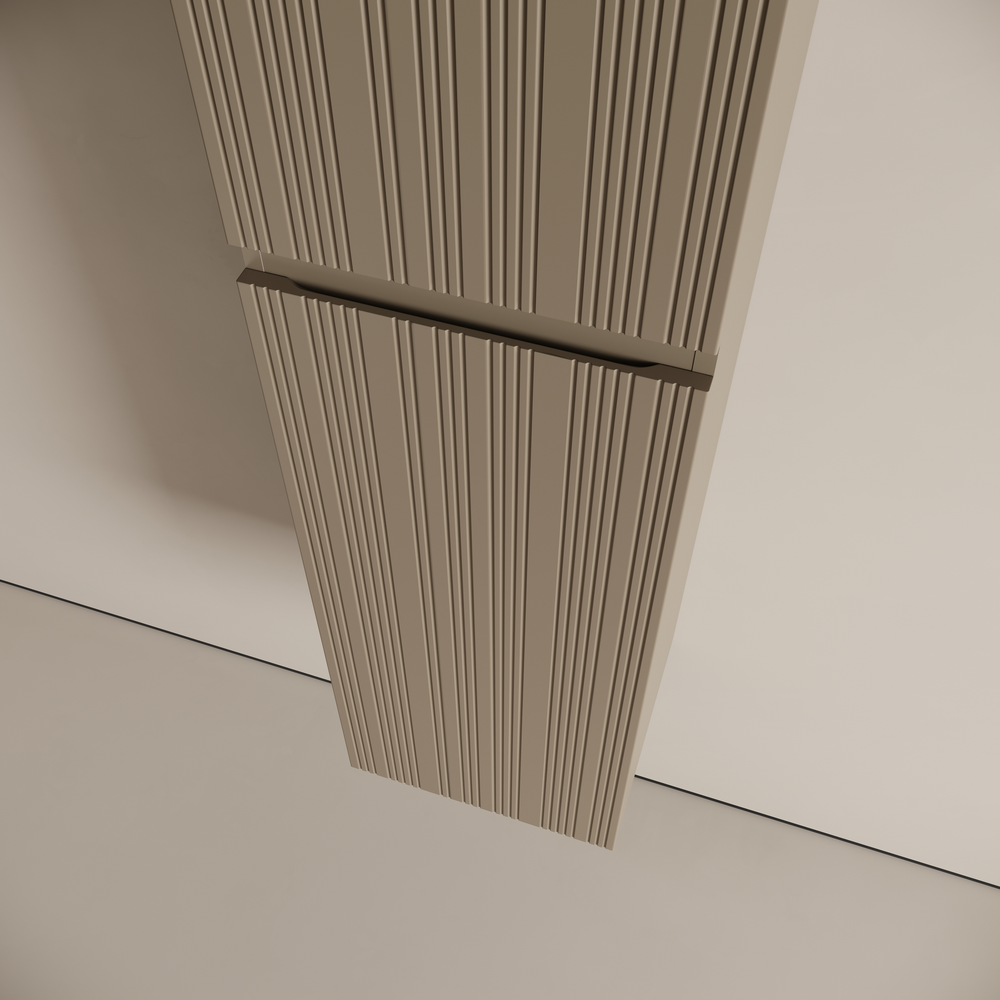 Шкаф-пенал подвесной SANCOS Code, 350х350х1650 мм, цвет  серо- бежевый, арт. PCD35GB