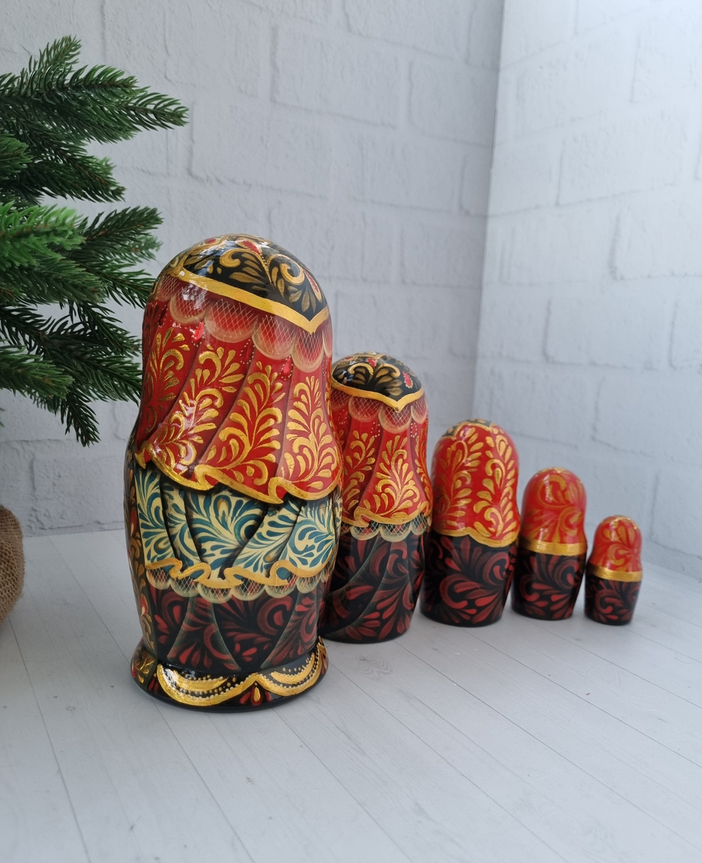 Матрешка "Петергоф" 5 мест