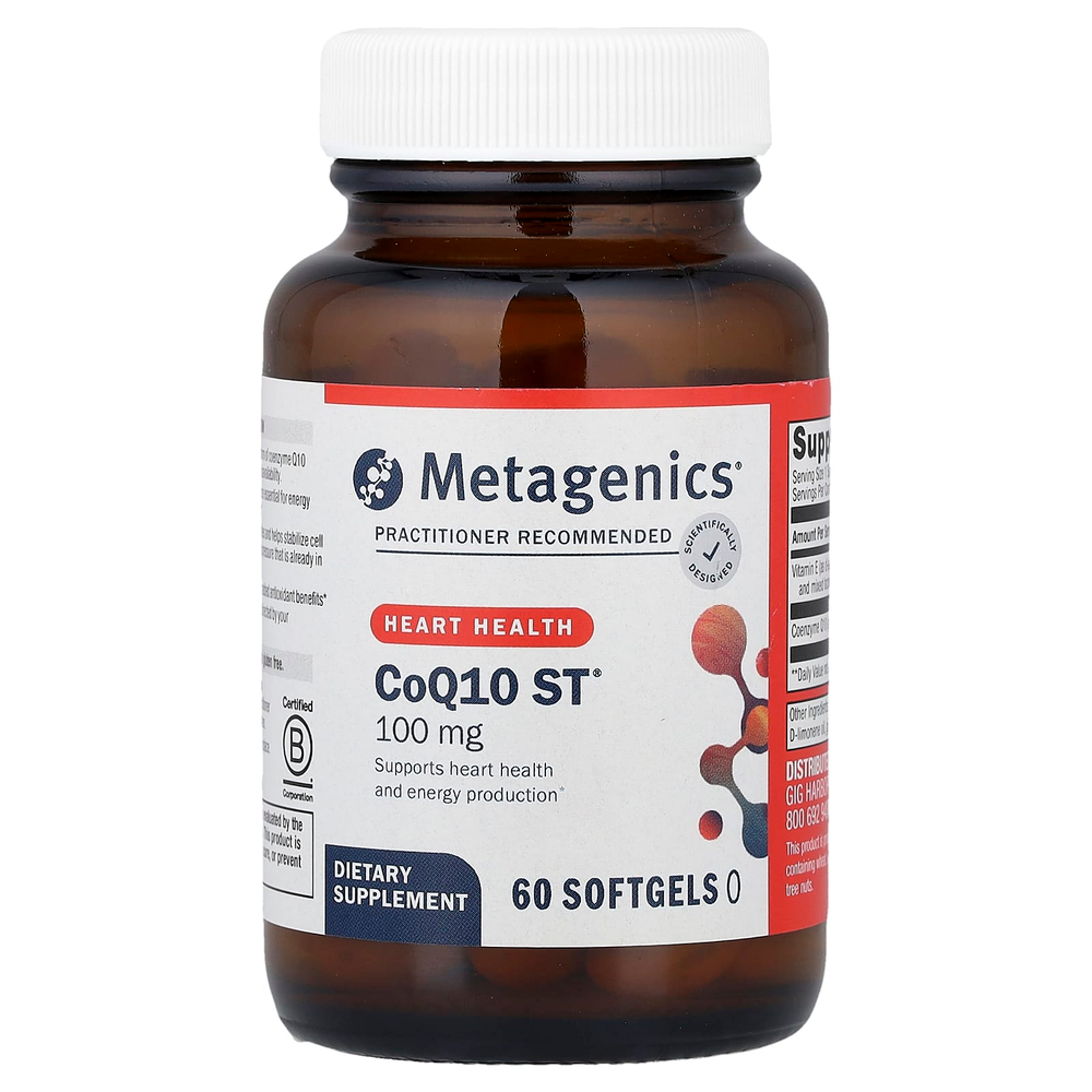 Metagenics, CoQ10 ST®, 100 мг, 60 капсул