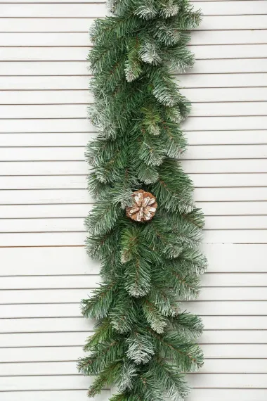 Хвойная гирлянда Северное сияние с шишками 270*30 см., ПВХ, ЕлкиТорг (23029)