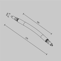 Гибкий коннектор для штанговой системы Maytoni   CA005FC-B