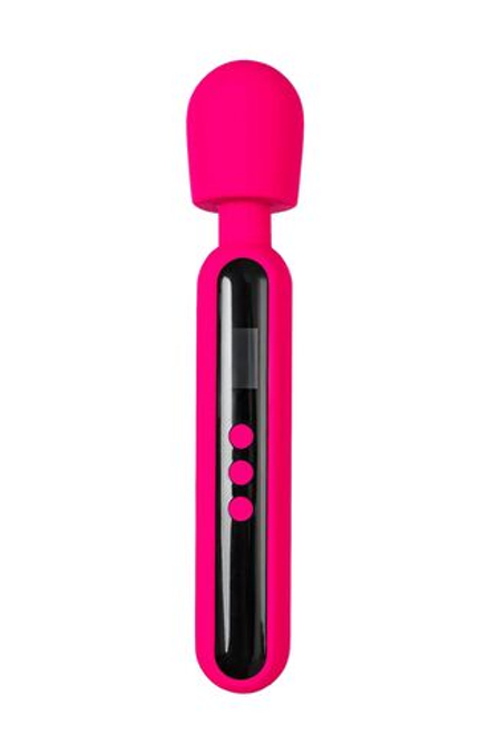 Ярко-розовый wand-вибратор Mashr - 23,5 см.