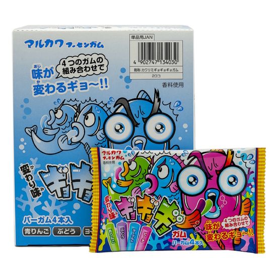 Жевательная резинка Marukawa Crazy Fish 4 вкуса, 12,6 г (Япония)