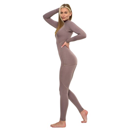 Комплект женского термобелья Shilco какао фото 2