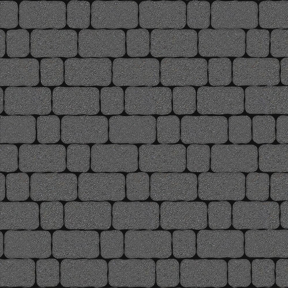 Тротуарная плитка Арена - Стандарт Серый, комплект из 2 видов плит