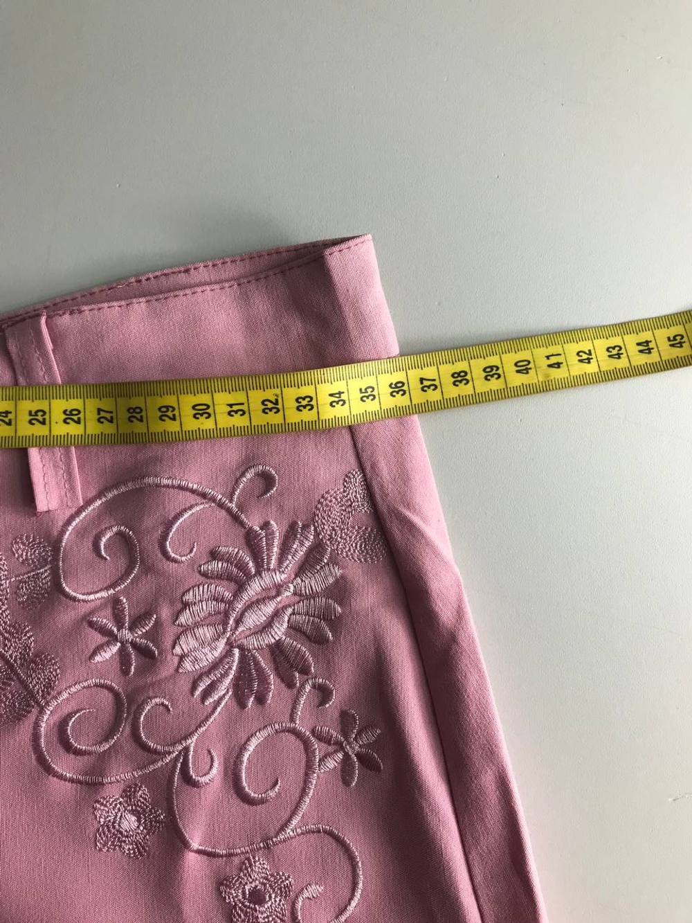 Юбка длинная с вышивкой, маркировка L, визуально 48 размер