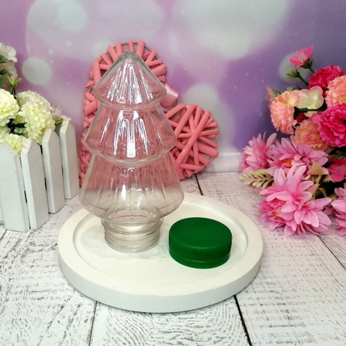 Банка Елочка (с зеленой крышкой)