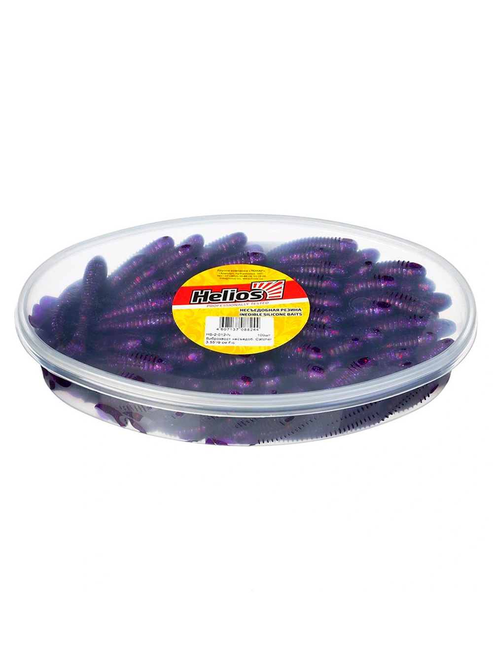 Виброхвост Helios Catcher 3,55"/9 см Black & Pearl 5шт. (HS-2-028)