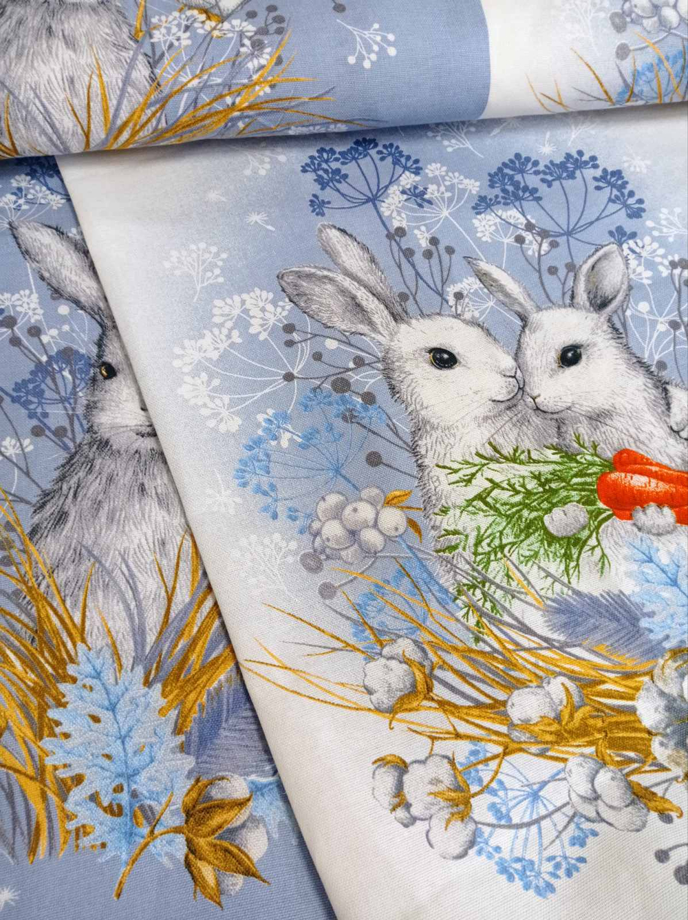 Рогожка (купон). Кролик (3 картинки) короткий