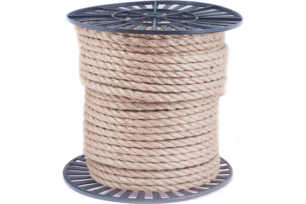 КАНАТ ДЖУТОВЫЙ КРУЧЕНЫЙ  8,0 ММ