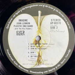 Винтажная виниловая пластинка LP John Lennon Imagine (Japan 1971) (No Obi) Crippled Inside AP-80370