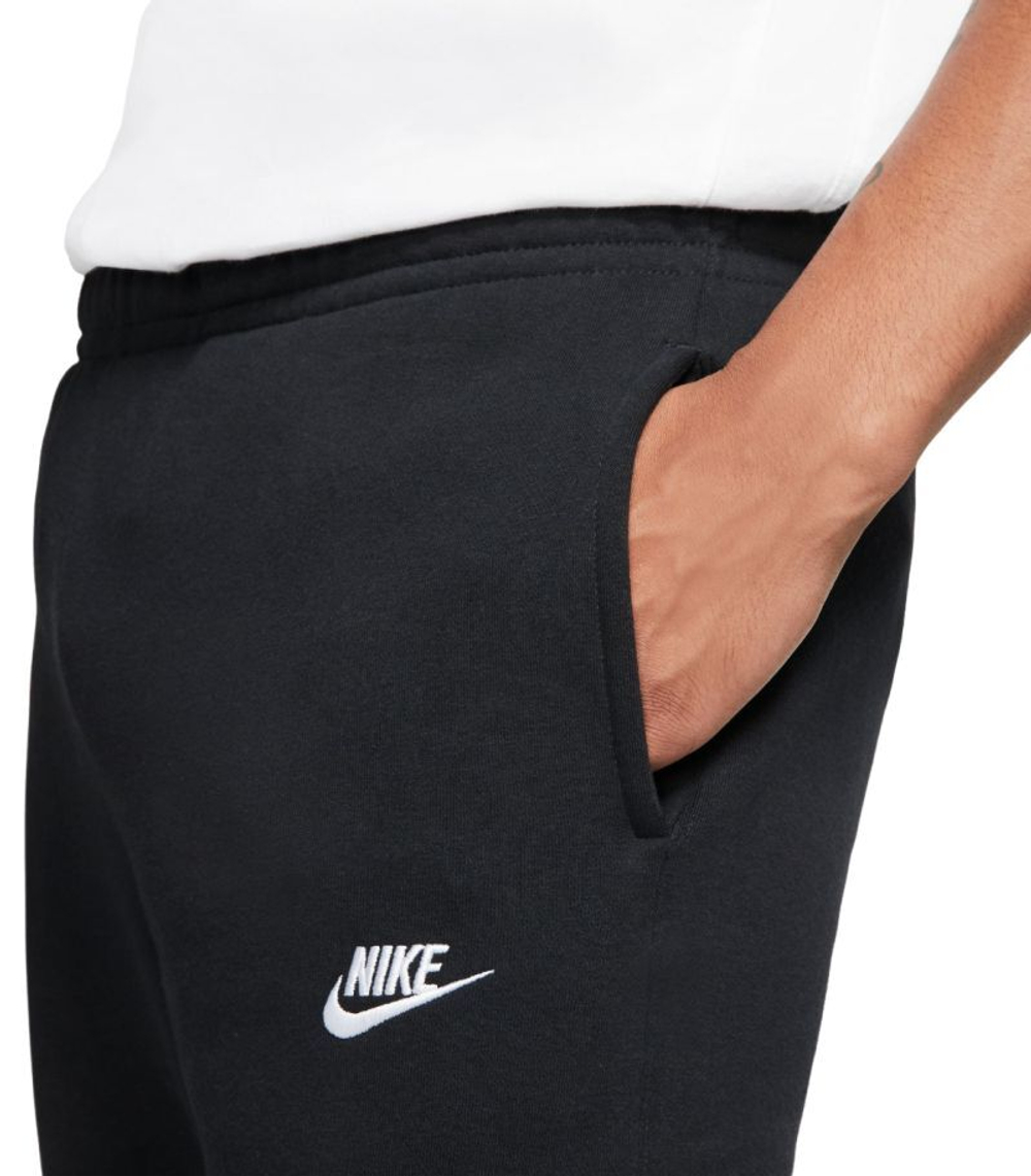Мужские теннисные штаны Nike Sportswear Club Fleece Pants - black/black/white