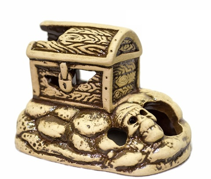 АКВА ЛОГО Декорация керамическая "Сундук малый", 8*11,5*7,5 см