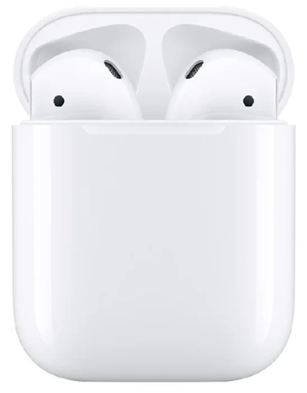 Беспроводные наушники Apple AirPods 2 с зарядным футляром, Lightning, белый