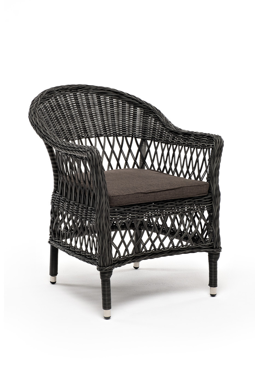 "Сицилия" плетеный стул из искусственного ротанга, цвет графит