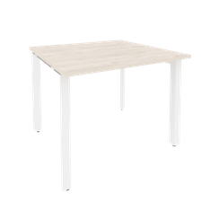 Onix Стол переговорный O.MP-PRG-1.1 Денвер Светлый/Металл Белый 980*980*750