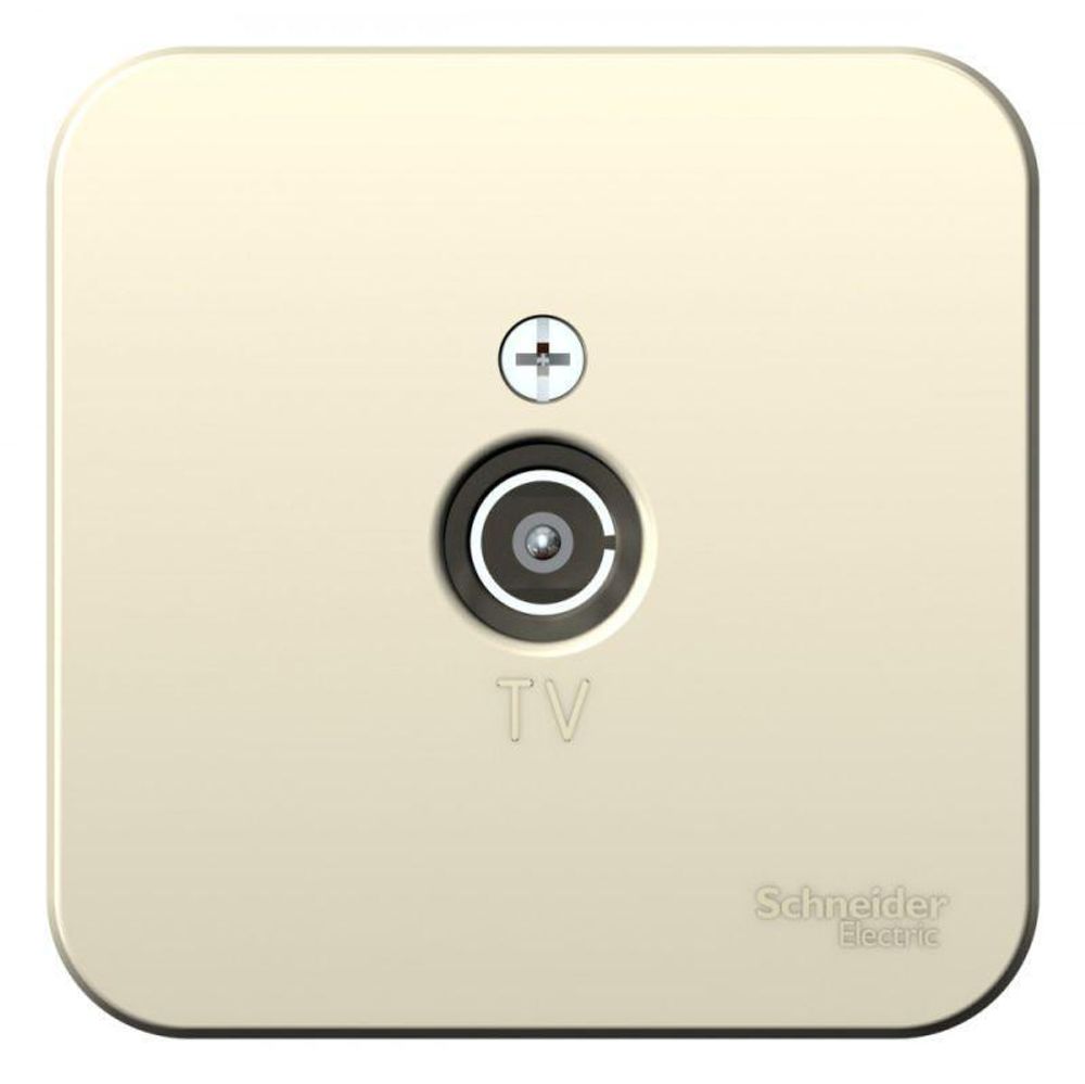 Розетка телевизионная TV ОП Blanca коннектор с изолир. пластиной молочн. SE BLNTA000012 Розетка телевизионная TV ОП Blanca коннектор с изолир. пластиной молочн. SE BLNTA000012