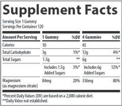 Magnesium Gummies 120 gummies