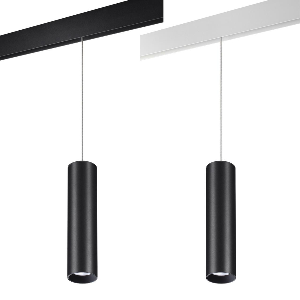 358636 SHINO NT21 066 черный Трековый низковольтный св-к диммируемый с ДУ, со сменой цв.температуры IP20 LED 3000~6500К 20W 48V FLUM