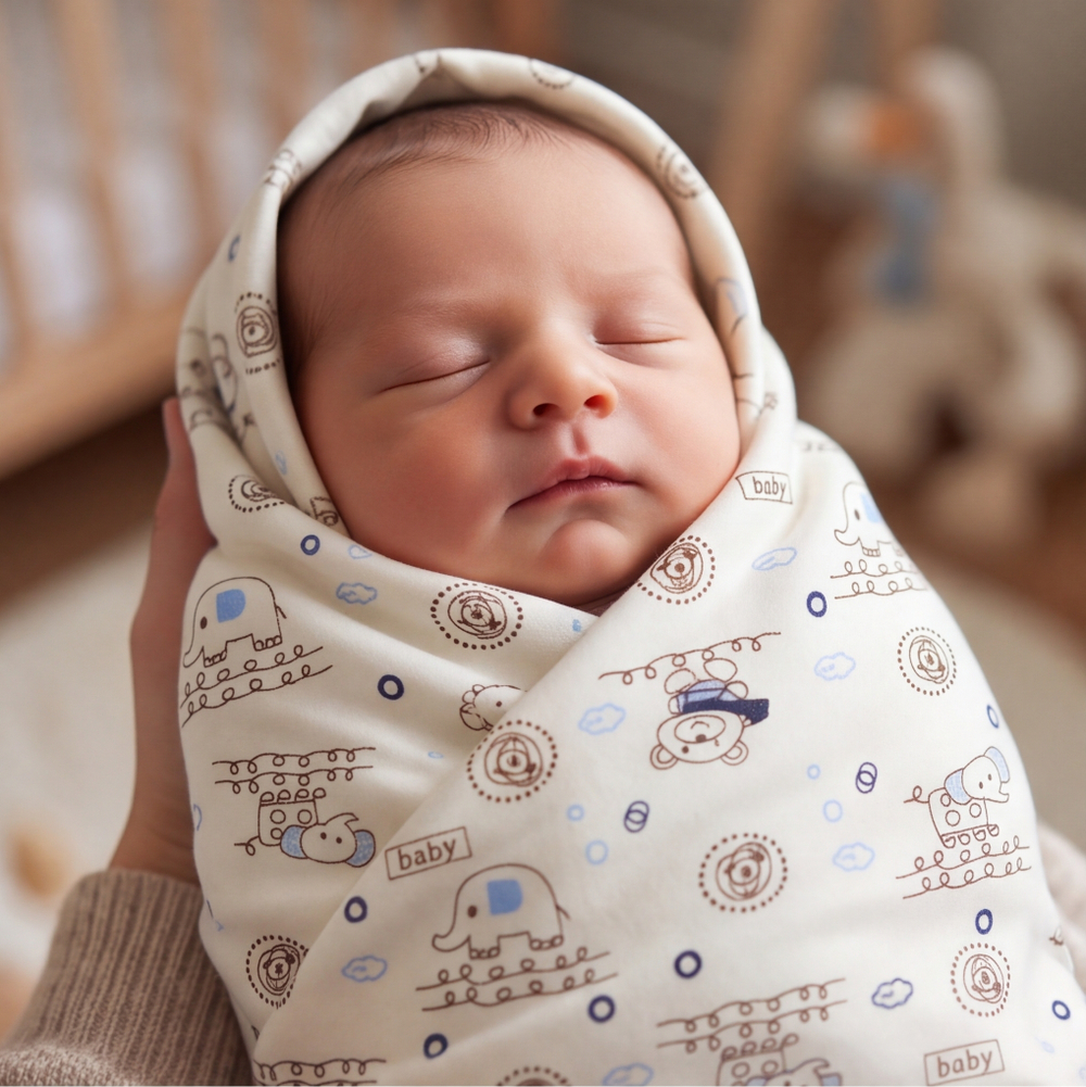 Пеленка хлопковая трикотажная "Кулирка" 90/110 см