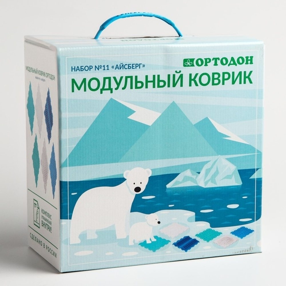 ОРТО-набор-11 Модул. коврик Айсберг(Островок-1, Волна-1, Камешки-2, Льдинка-2)/82