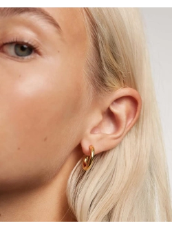 Серьги Medium Cloud серебро 925 пробы покрытое золотом