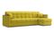 Диван угловой с оттоманкой Неаполь 1,8 - Velutto 28 оливковый/накладка венге