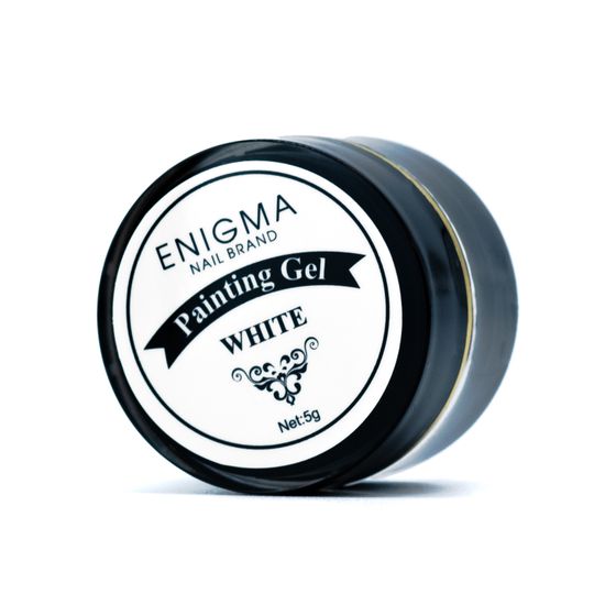 Гель-краска ENIGMA белая с липким слоем, 5 гр.