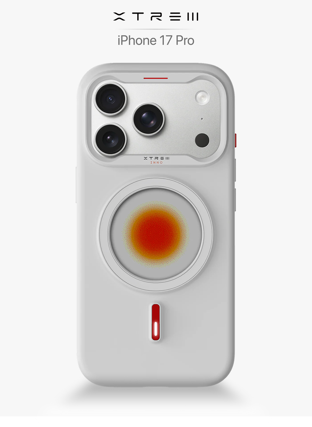 XTREM Чехол для Apple iPhone 17 Pro с экраном на задней панели, белый