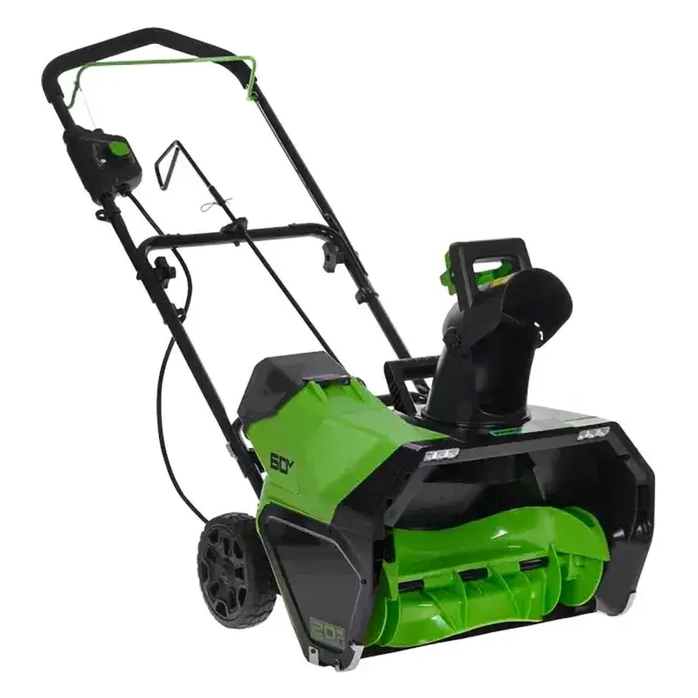 Greenworks GD60PST 60V 60В аккумуляторный снегоуборщик (1 x 4 Ач, ЗУ) ковш 51 см, выброс 6 м 2602907UB