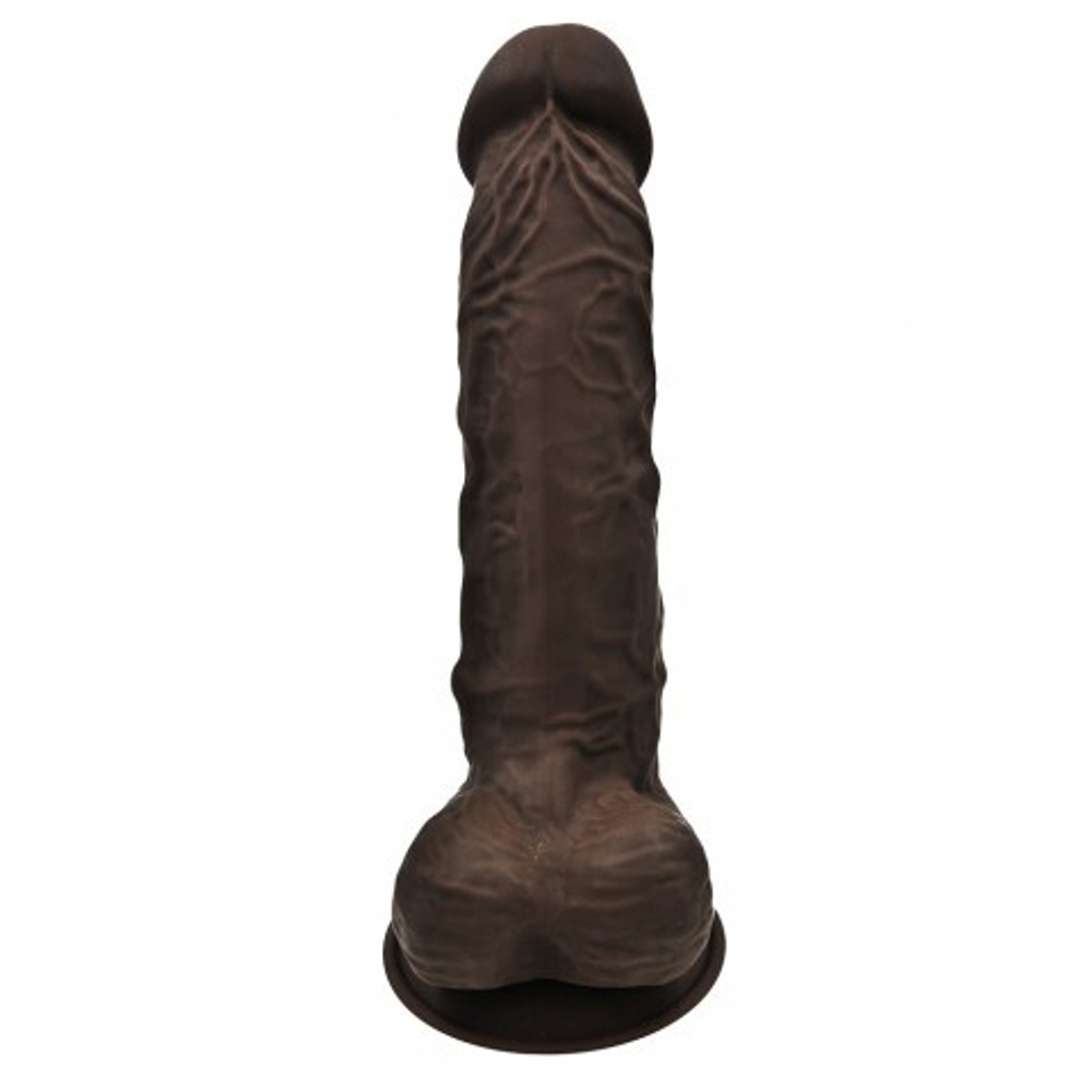 Реалистичный фаллоимитатор SilexD Model 1 (20,5×4,5 см), темно-коричневый