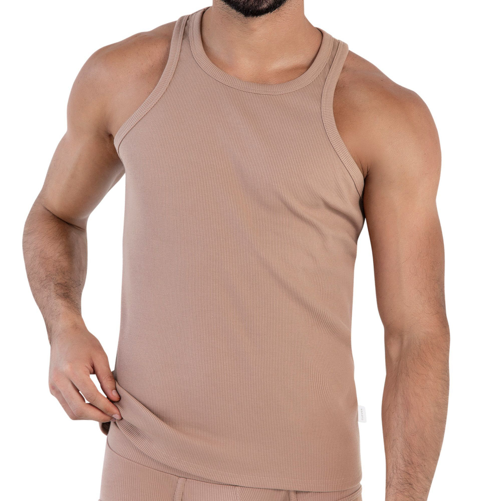 Коричневая мужская майка Spirit Tank Top (Размер: L) (Цвет: коричневый)