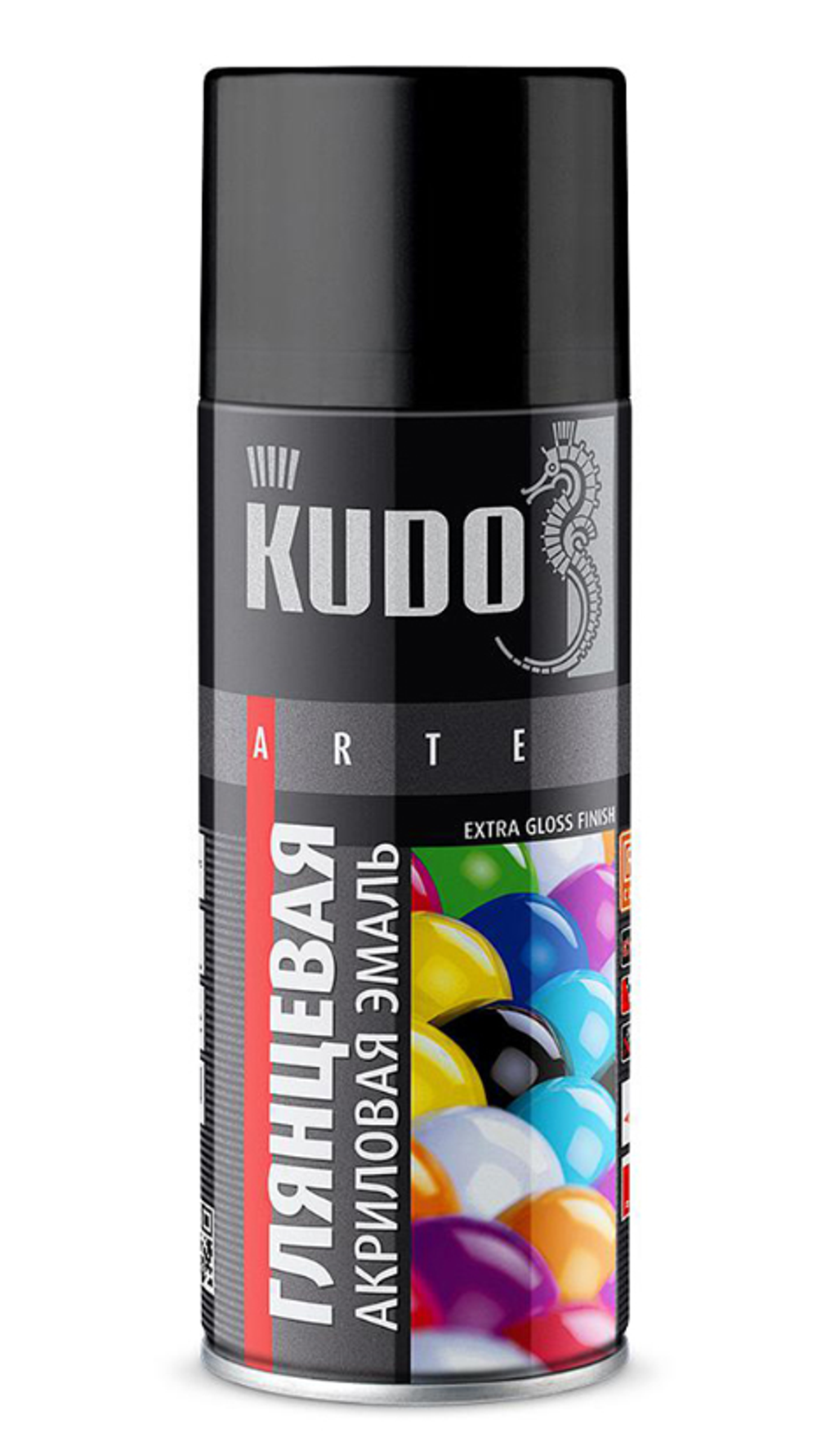 Аэрозольная акриловая краска Kudo , глянцевая, 520 мл