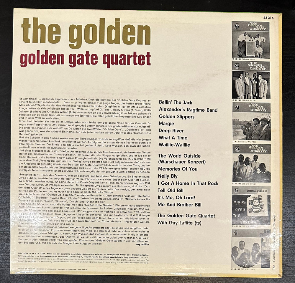 The Golden Gate Quartet - The Golden (Германия)