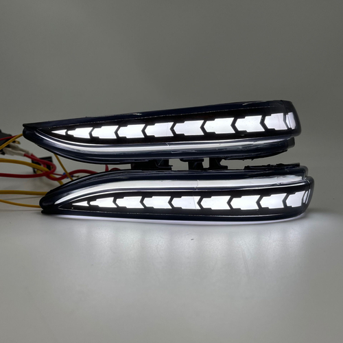 Повторитель поворота Y10 + ДХО на зеркало Лада Веста диодный 2шт