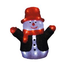 ULD-M2730-024-STA WHITE IP20 SNOWMAN Фигура светодиодная Снеговик. 27x30см. 24 светодиода. Белый свет. Провод прозрачный. TM Uniel
